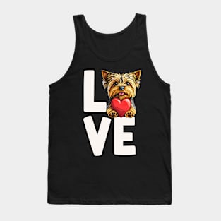 Love Yorkshire Terrier Tank Top